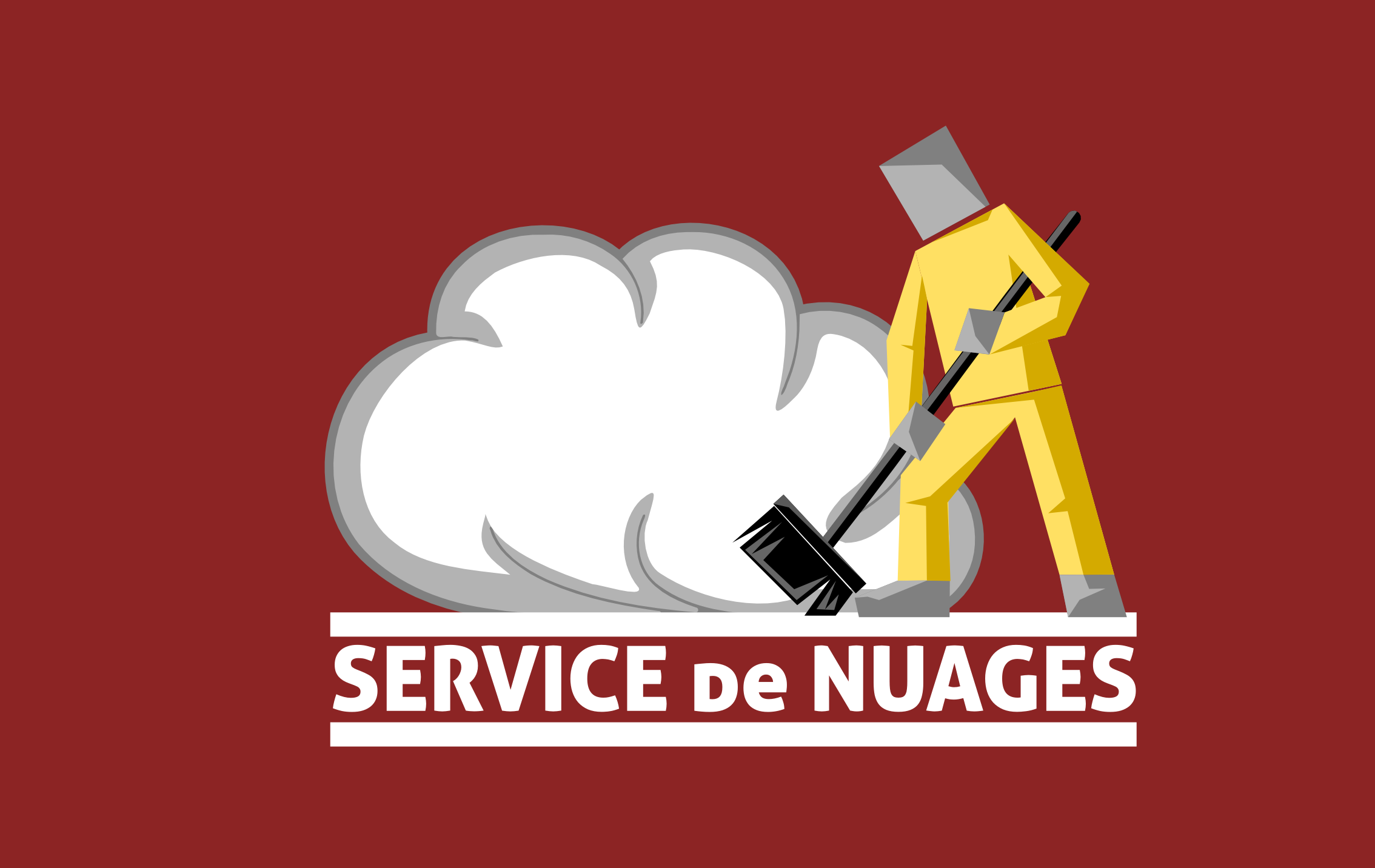 "Service des nuages" logotype.