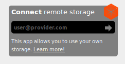 Remote Storage widget
